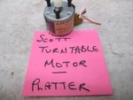 Scott Turntable Motor. Fixed Price $26.00.