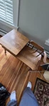 Record Player Console Attached Chair ,tabletop. Rock Maple. 1961. Not Working. Fixed Price $127.50.