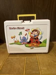Vintage 1984 Radio Shack Portable Sing Along Childrens Record Player. Fixed Price $15.00.