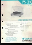 Sony PS-X30 Stereo Turntable Record Player Service Manual Vintage Oem Diagrams. Fixed Price $15.00.