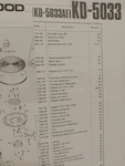 Kenwood KD-5033AF Turntable Schematic Vol Original. Fixed Price $75.00.