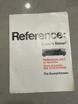 Reference 510T By Quadraflex Semi Automatic Belt Drive Turntable Owners Manual. Fixed Price $14.99.