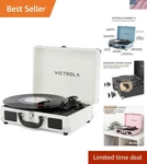 Journey Ii Bluetooth Record Player 3-SPEED Turntable With Rich, Dynamic Sound. Fixed Price $138.59.