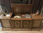 1967 Vintage Garrard Record Player And Packard Bell Radio Cabinet. Fixed Price $5000.00.