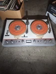 Vintage Collins Rek-o-cut 808A-1 Dual Turntable Console. Fixed Price $2900.00.