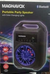 Magnavox Bluetooth Portable Party Speaker With Color Changing Lights Black. Fixed Price $36.99.