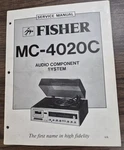Fisher MC-4020CAUDIO Component System Service Manual Oem. Fixed Price $10.95.