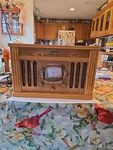 Vtg Crosley CR67 Oak Case Record Player Turn Table Cassette Am/fm Radio. Fixed Price $65.00.