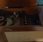 Silvertone Vintage Stereo Multiplex Console Record Player Classic Audio System. Fixed Price $120.00.