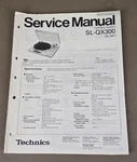 Technics SL-QX300 Turntable Service Manual D-4367. Fixed Price $54.95.