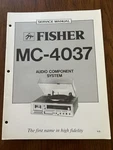 Fisher MC-4037 Audio System Turntable Tape Service Manual Vintage Oem Diagrams. Fixed Price $12.99.
