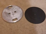 Vintage Original Jvc L-A90 Metal Turntable Platter And Rubber Mat...(parts Only). Fixed Price $34.00.