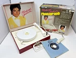 1984 Michael Jackson Vanity Fair Phonograph Record Player Box Mic, Tested. Fixed Price $349.99.