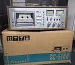 Sansui SC-5100 Cassette Deck With Wood Case Original Box. Fixed Price $549.99.
