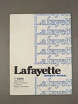 Lafayette T-4000 Belt Driven Semi Auto 2-SPEED Turntable Owners Manual D-1512. Fixed Price $54.95.