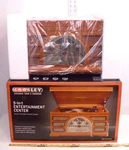 Crosley 5 1 Entertainment Center Combo Radio, Tape Record Cd New Boxed. Fixed Price $124.99.