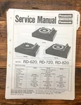 Panasonic RD-620 RD-720 RD-820 Record Player Service Manual *original*. Fixed Price $19.97.