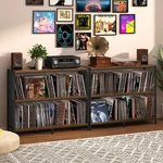 3-TIER Vinyl Record Storage: Vintage Player Table With Spacious Up. Fixed Price $104.64.