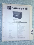 Panasonic SG-870 Service Manual Original Repair Book Portable Turntable Radio. Fixed Price $27.50.
