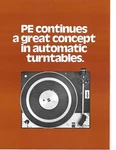 Brochure - Pe 3044 3046 3048 Automatic Turntable C1974 (CE102). Fixed Price $10.85.