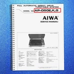 Aiwa AP-D50 Turntable Service Manual 1980 Secured Jacket Xl Foldout Pages. Fixed Price $17.62.