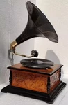 Fully Functional Vintage Gramophone Working Phonograph Win-up Record Player. Fixed Price $293.00.