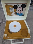 Rare Vintage Mickey Mouse Solid State Phono System Model 7-422 Sears. Fixed Price $24.00.