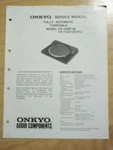 Original Onkyo Service Manual For The CP-1140F Turntable Repair. Fixed Price $10.48.