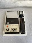 1968 Sanyo Philips M-138A Solid State Cassette Recorder With Mic And Adapter. Fixed Price $65.50.