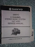 Sanyo GXT-4650 Service Manual Original Repair Stereo Turntable Record Player. Fixed Price $19.99.