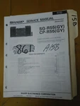 Sharp SG-R55 Cp Service Manual Original Repair Book Stereo Radio System. Fixed Price $20.00.