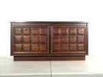 Vtg Mid Century Modern Luvan Record Cabinet Credenza Album Storage Flip Up Top. Fixed Price $259.95.
