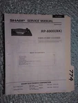 Sharp RP-6900 Service Manual Original Repair Book Stereo Turntable Record Player. Fixed Price $19.98.