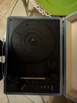 Dodocool Blue Portable Suitcase Turntable Record Player 33.3/45RPM Headphone. Fixed Price $32.99.