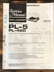 Pioneer PL-5 PL-420 Record Player / Turntable Service Manual *original*. Fixed Price $24.97.