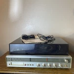 Vtg Works! Sears Stereo Am/fm Track Cassette Turntable Player NO.132.91931800. Fixed Price $374.99.