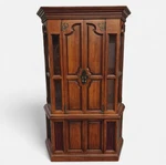 Vintage 1971 Magnavox Custom Imperial Armoire Stereo Console. Fixed Price $1200.00.