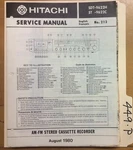Hitachi Sdt 9622H 9622C Service Manual Original Repair Book Stereo. Fixed Price $25.00.