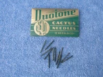 Duotone Cactus Thorn Phonograph Victrola Gramophone Needles - Original Package. Fixed Price $27.00.