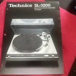Technics SL-3200 Turntable Sales Brochure Pamphlet Booklet 1970'S. Fixed Price $19.99.