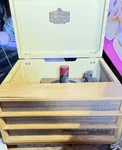 Vintage Portable Rca Victor Stereo Orthophonic Record Player High Fidelity. Fixed Price $275.00.