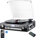 Bluetooth Record Player With Stereo Speakers Turntable For Vinyl MP3. Fixed Price $64.99.
