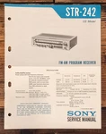 Sony STR-242 Receiver Service Manual *original*. Fixed Price $19.97.