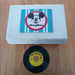 Vintage 1970S Mickey Mouse Disney Portable Suitcase Record Player Works Great. Fixed Price $65.00.