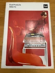 Dual Products 1969 1970 Booklet Vintage Hifi 1219 Turntable Catalogue. Fixed Price $49.99.
