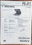 Sony PS-J11 Record Player / Turntable Service Manual *original*. Fixed Price $14.97.