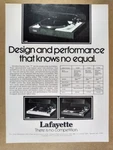 1976 Lafayette 6000 4000 2000 Turntables Vintage Print Ad. Fixed Price $9.99.