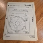 Marantz TT-4000 Turntable Service-manual/parts List. Fixed Price $19.99.