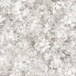 108-INCH Quil Backing Queen's Garden Cotton Shades White Gray #1. Fixed Price $21.98.