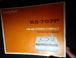 Kenwood KS-707P Fm Am Stereo Turntable Owners Instruction Manual Original. Fixed Price $39.99.